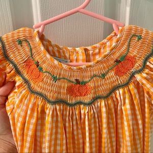 Gingham Pumpkin dress- GIRLS🍁